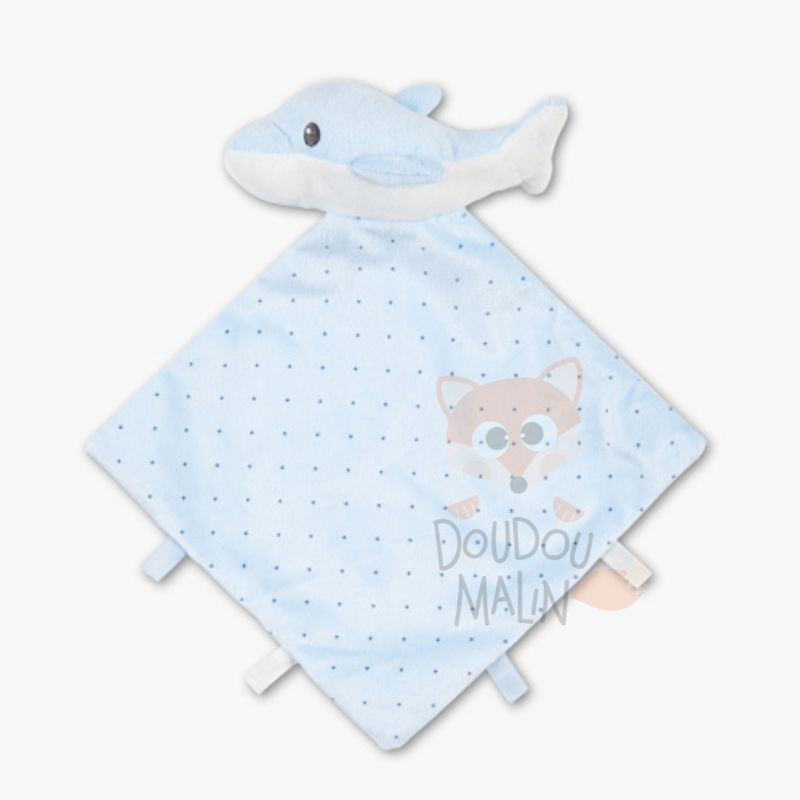  baby comforter blue dolphin star 